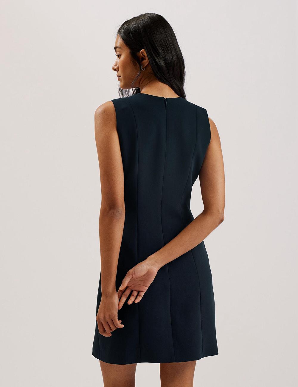 Women Ted Baker SORRAL - Line Tailored Mini Dresses Black | KSA  4736-HZXNW