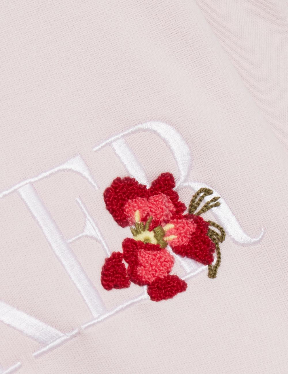 Women Ted Baker STIILA - Embroidered Logo Pure Cotton Sweatshirts Pink | KSA  1938-TRLFE