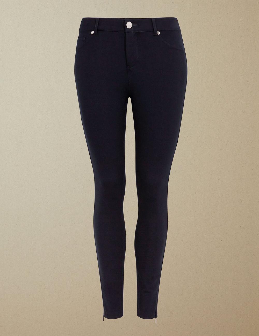 Women Ted Baker STRENTI - Skinny Fit Zip Cuff Jeggings Dk-Blue | KSA  0148-WODJV