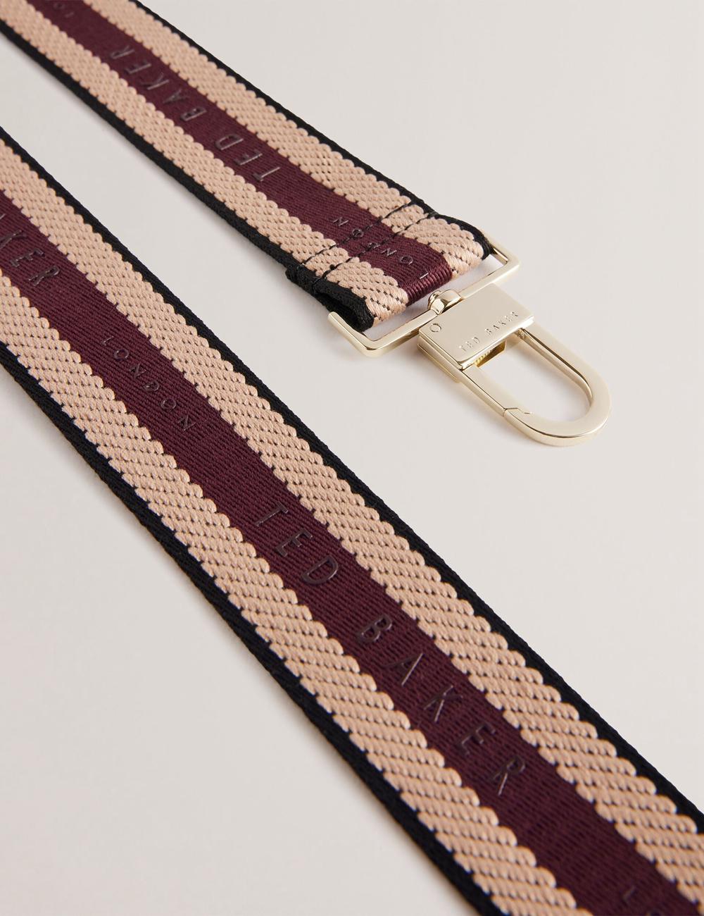 Women Ted Baker WEBBII - Branded Webbing Detachable Bag Straps Purple | KSA  8046-WSRYZ